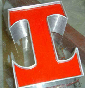 Aluminum letter sign 