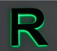  LED Back lit Epoxy resin letter sign